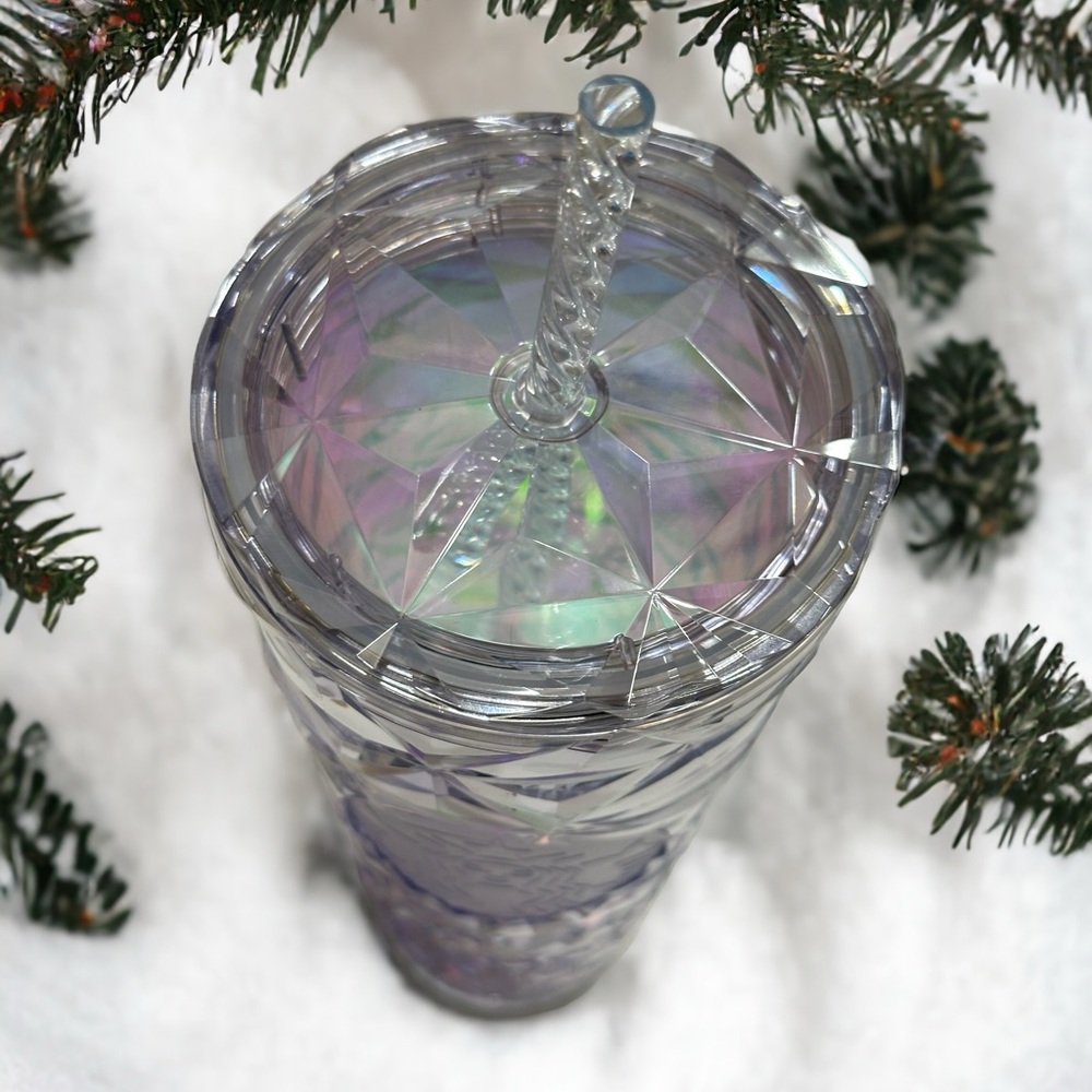 Starbucks 2023 Holiday Iridescent Winter White Cold Cup Venti 24oz Tumbl… - Picture 5 of 6